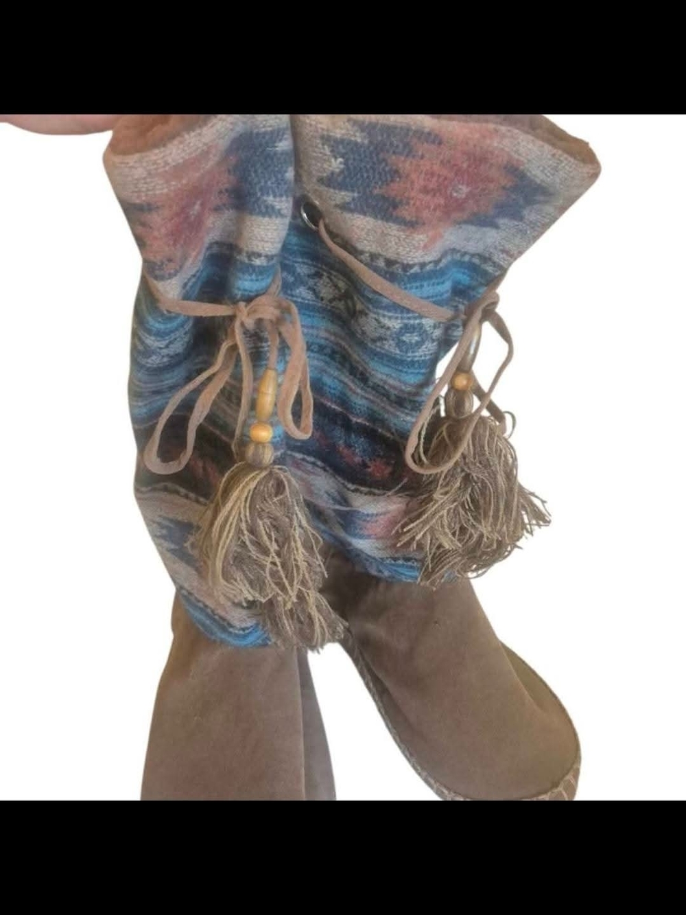 Blazin Roxx Aztec Print Moccasin Style Boots - Picture 2 of 5
